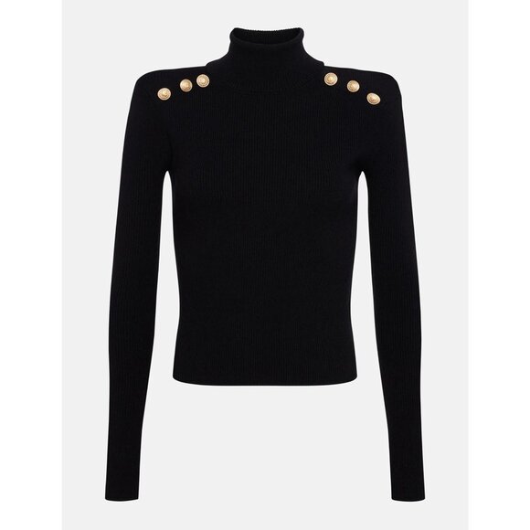 NWT L’AGENCE Reeves Turtleneck Sweater Black Size Small - Picture 2 of 8